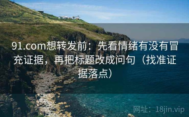 91.com想转发前：先看情绪有没有冒充证据，再把标题改成问句（找准证据落点）