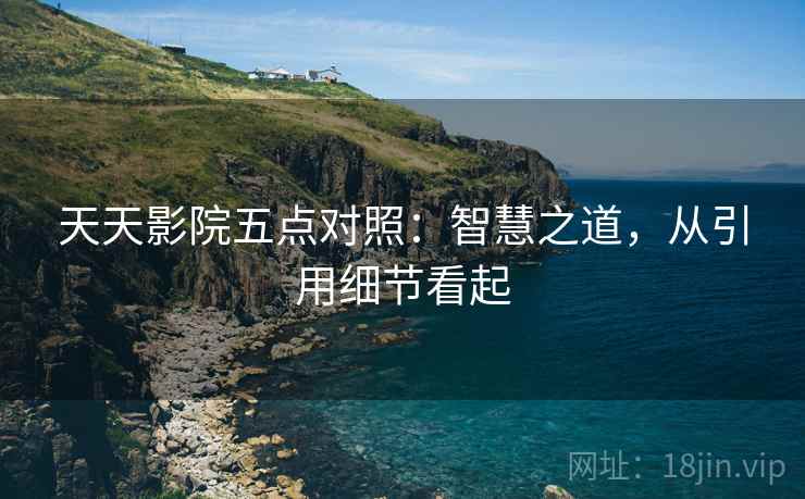 天天影院五点对照：智慧之道，从引用细节看起