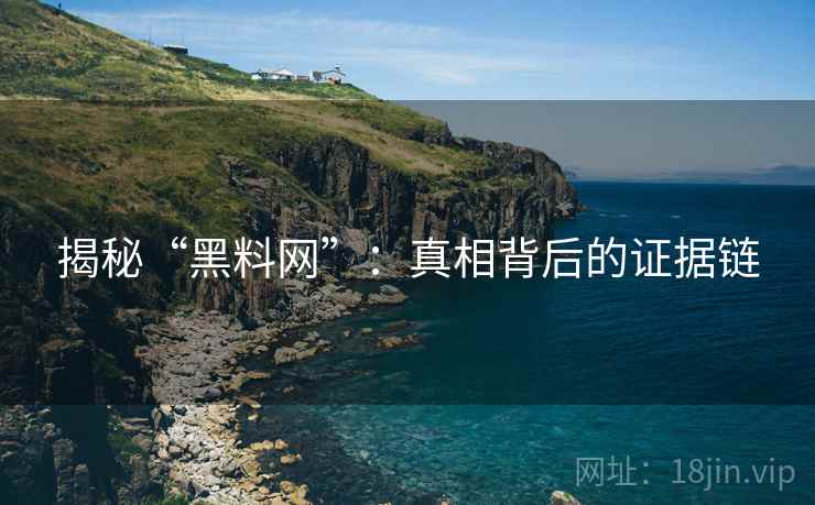 揭秘“黑料网”:真相背后的证据链 揭秘“黑料网”:真相背后的证据链