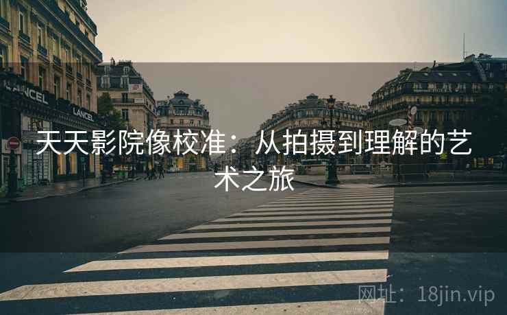 天天影院像校准：从拍摄到理解的艺术之旅