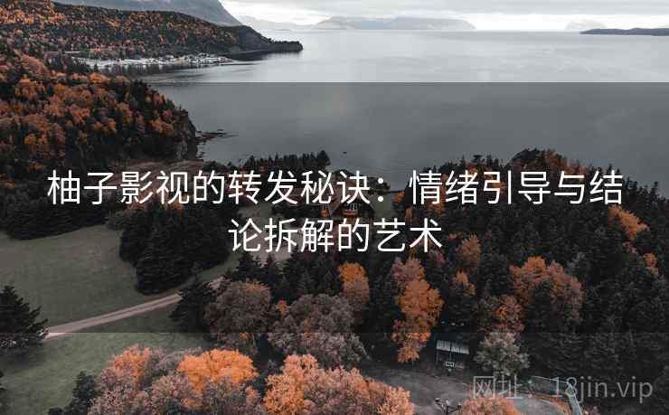 柚子影视的转发秘诀：情绪引导与结论拆解的艺术