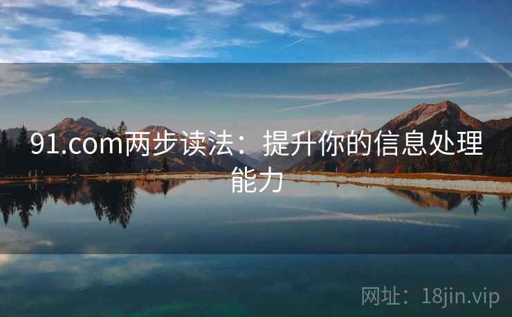 91.com两步读法：提升你的信息处理能力